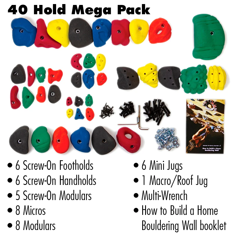 Metolius - Mega Pack 40 - Climbing Holds 2 Metolius - Mega Pack 40 - Climbing Holds - Image 2